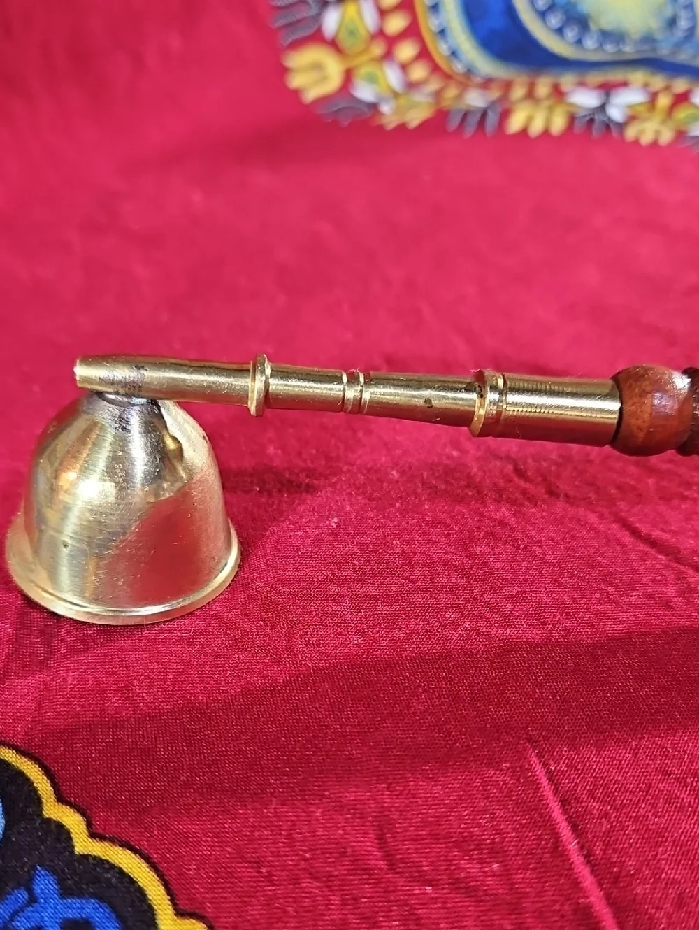 Brass Candle Snuffer with Extra Long 13.5